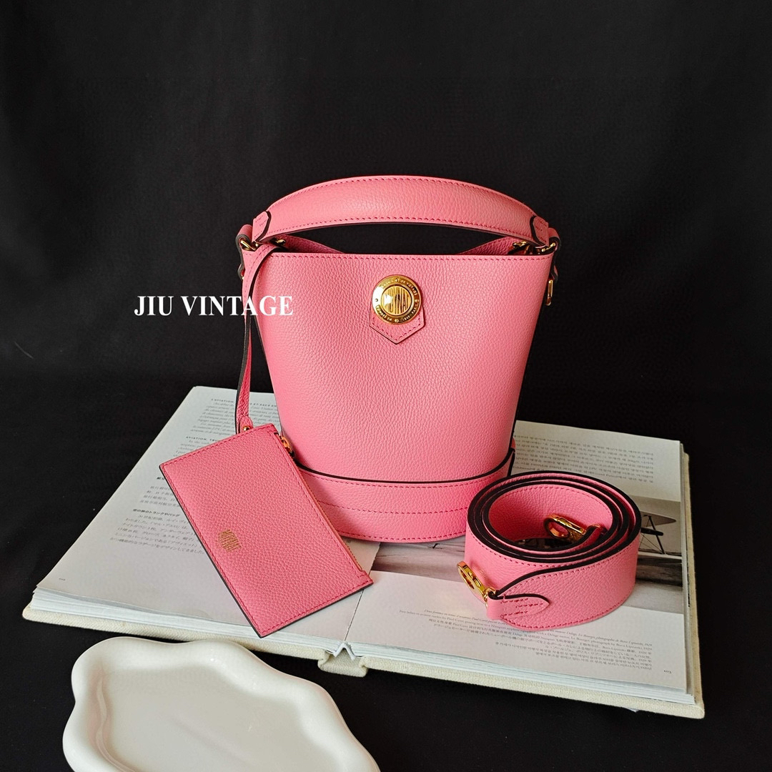 99新 MOYNAT/摩奈 粉色Baluchon BB水桶包BJM12-1243