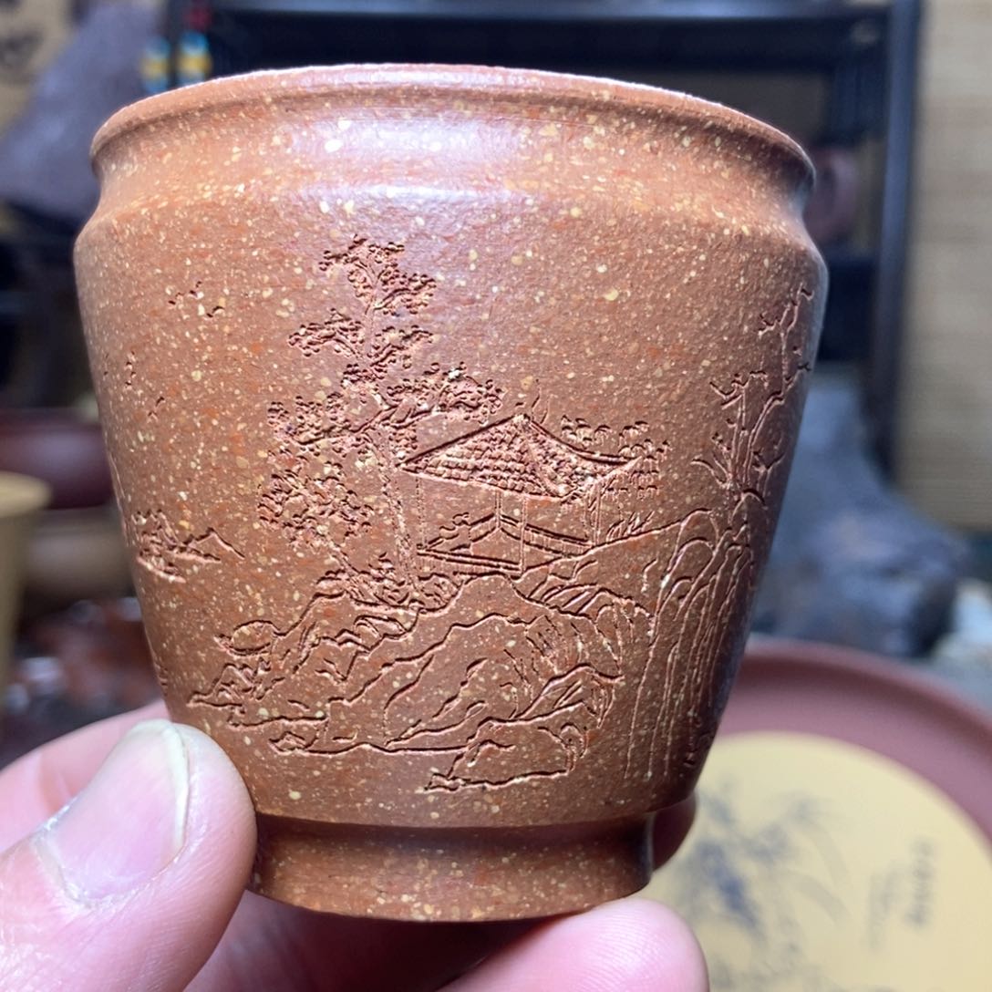 紫砂茶杯紫砂主人杯130毫升