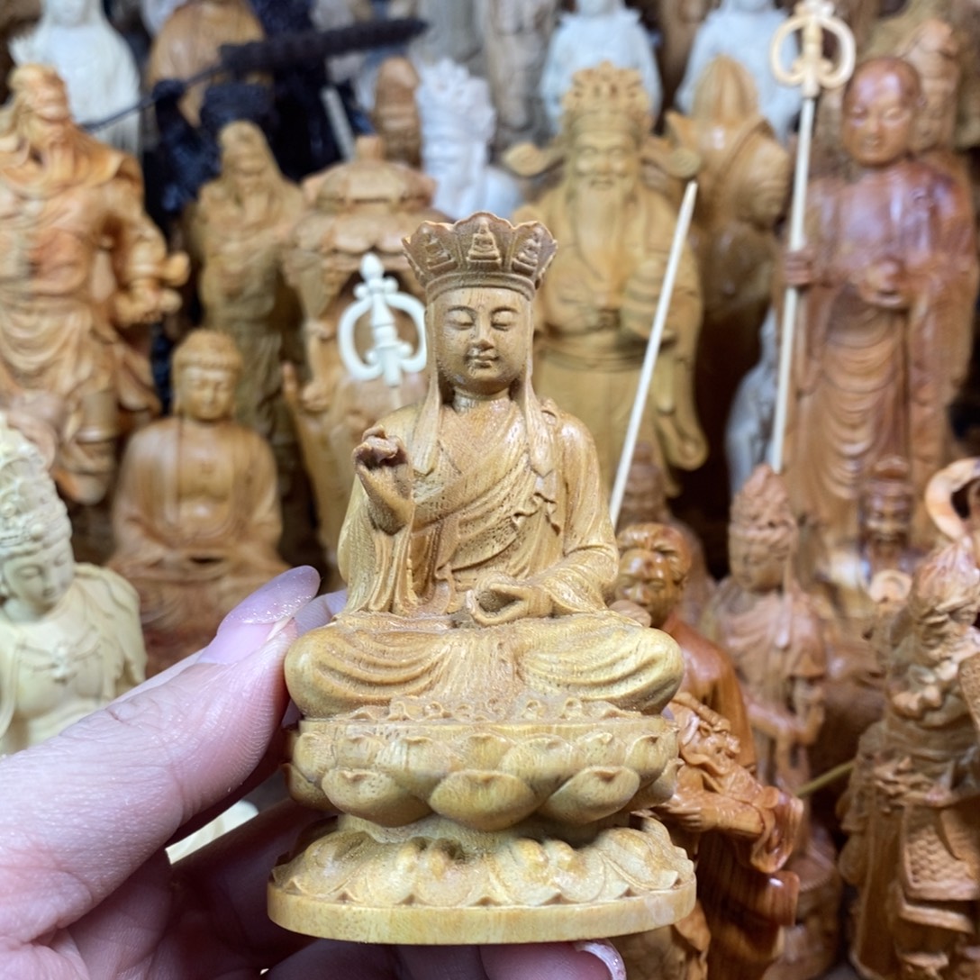 时***转木黄金檀8.8坐莲地藏