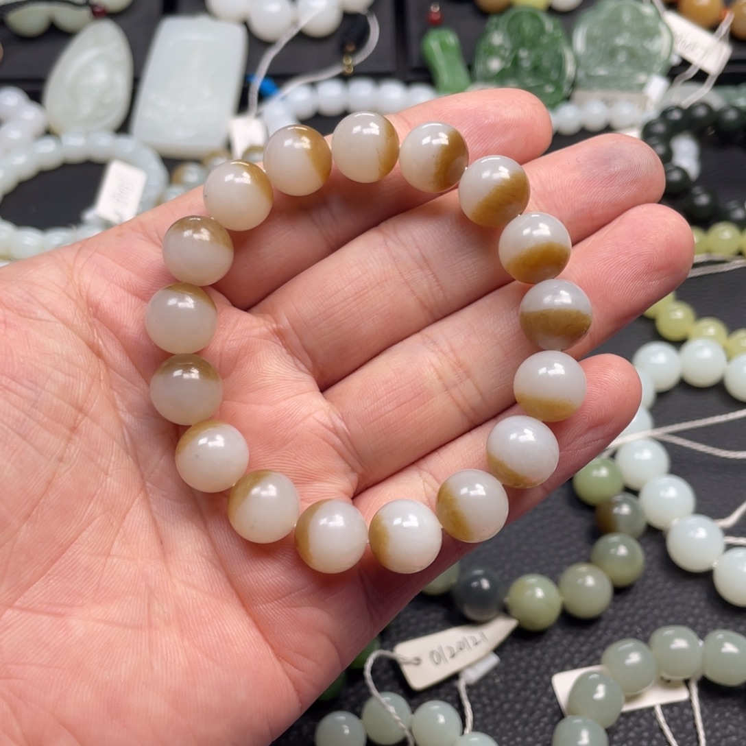 和田玉未镶嵌手链