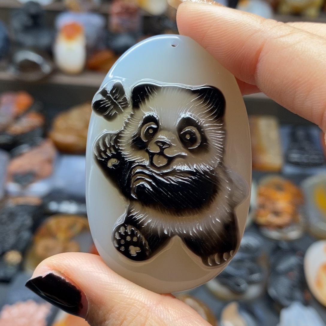 玛瑙/玉髓吊坠(不含链)未镶嵌用****7