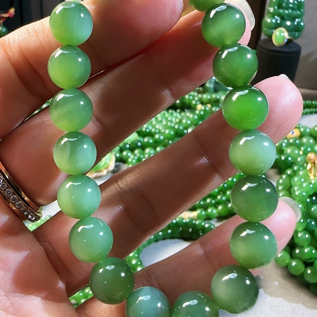 和田玉（碧玉）手串未镶嵌