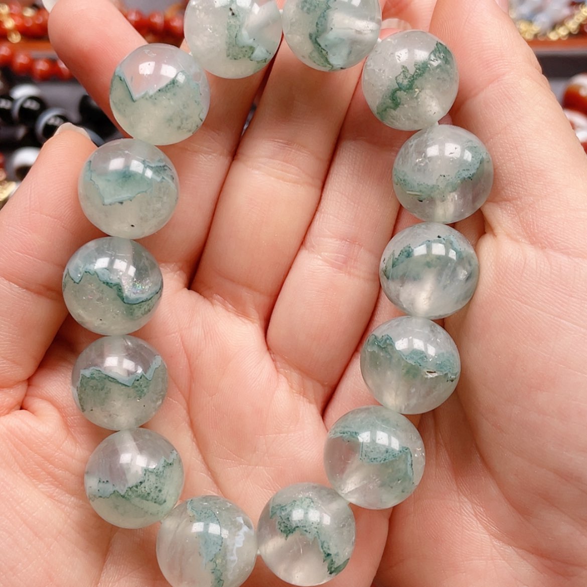 【闪购商品】玛瑙/玉髓合金珠宝半成品凸*