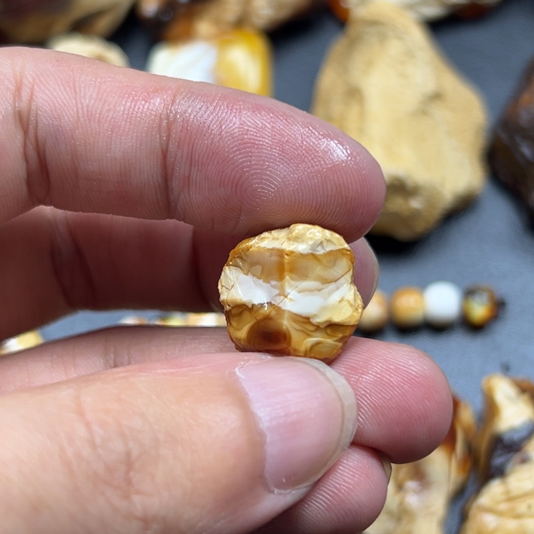定制琥珀未镶嵌琥珀蜜蜡原石定制
