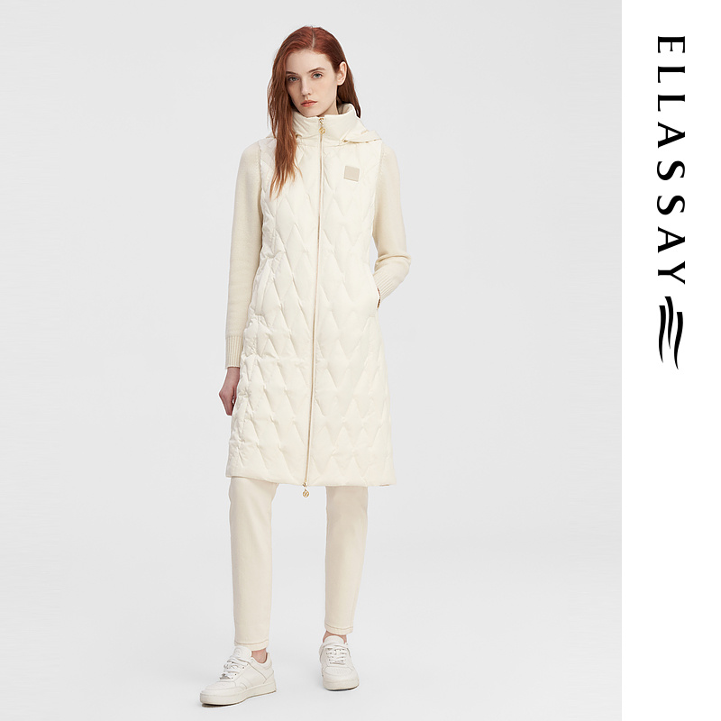 【粉丝专享】ELLASSAY歌力思长款羽绒服女EWW344L00900