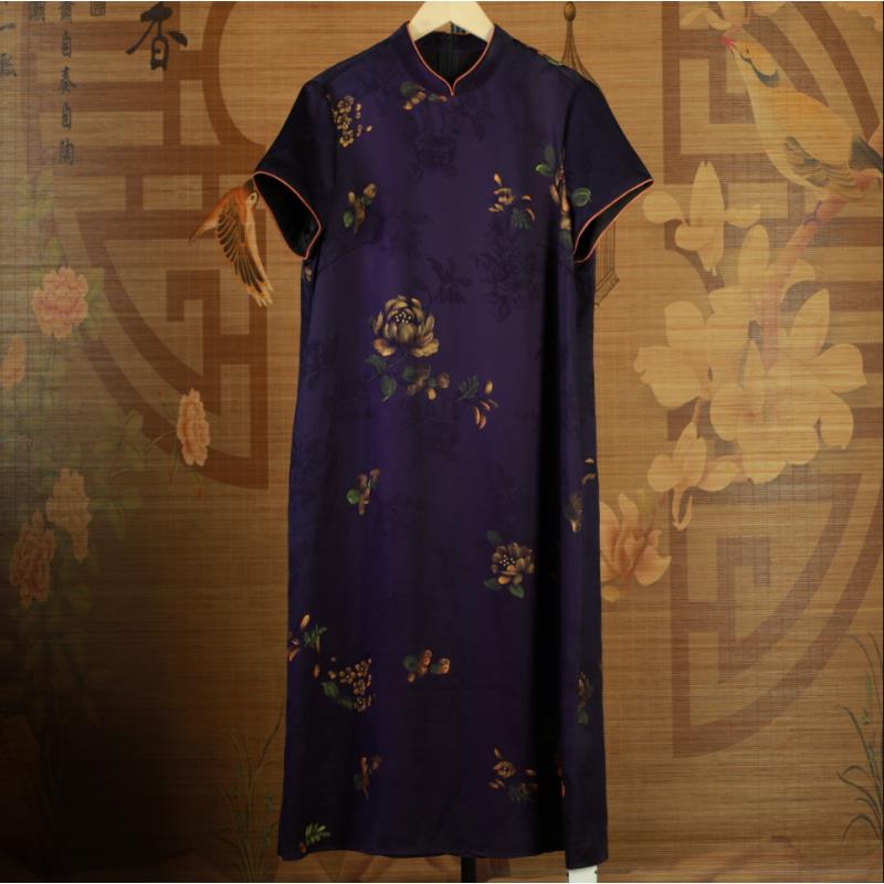 潘一抹微蓝2024新款连衣裙2310339