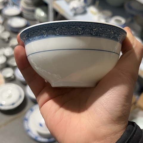 h***n陶瓷4寸碗四个9寸盘一个