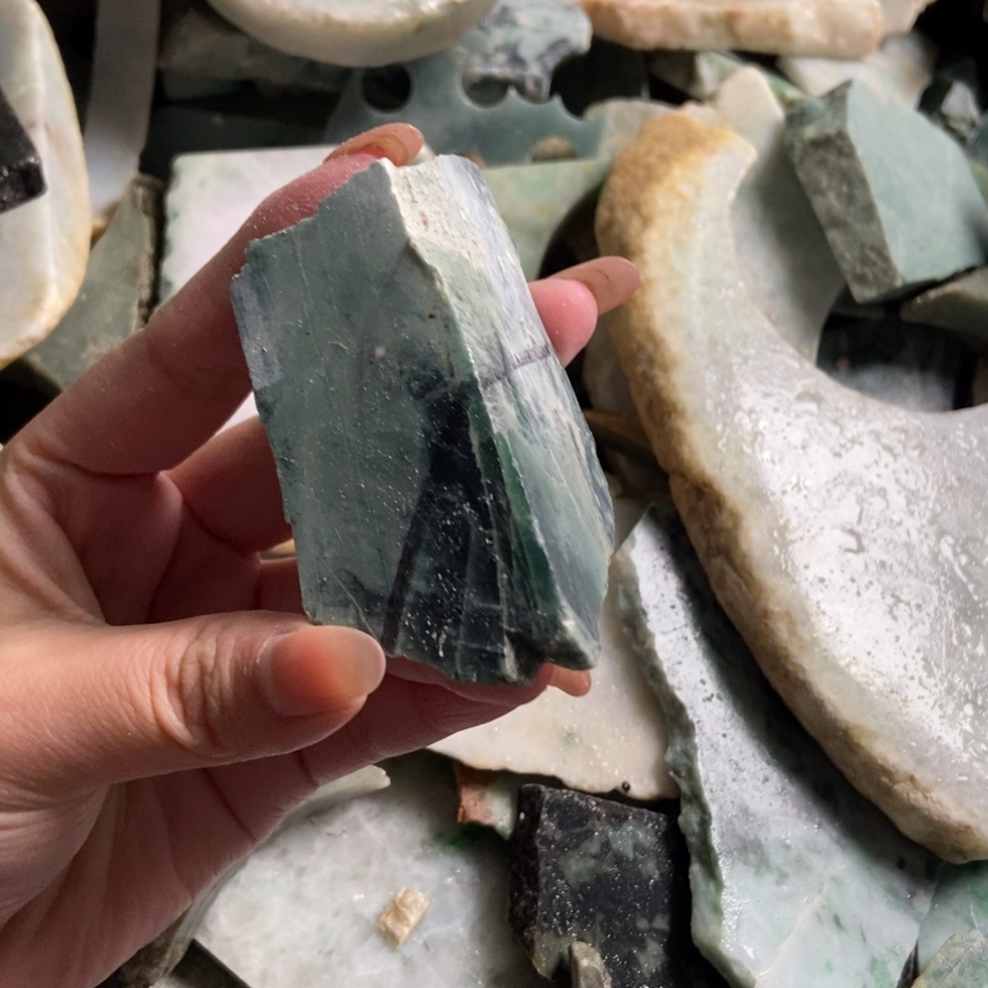 翡翠未镶嵌挂件天然翡翠