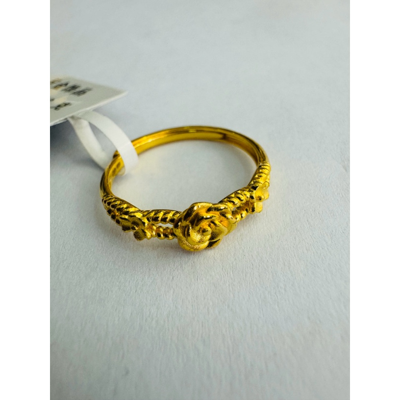 【小云专享】足金999饰品 玫瑰花戒指 2.83 GP