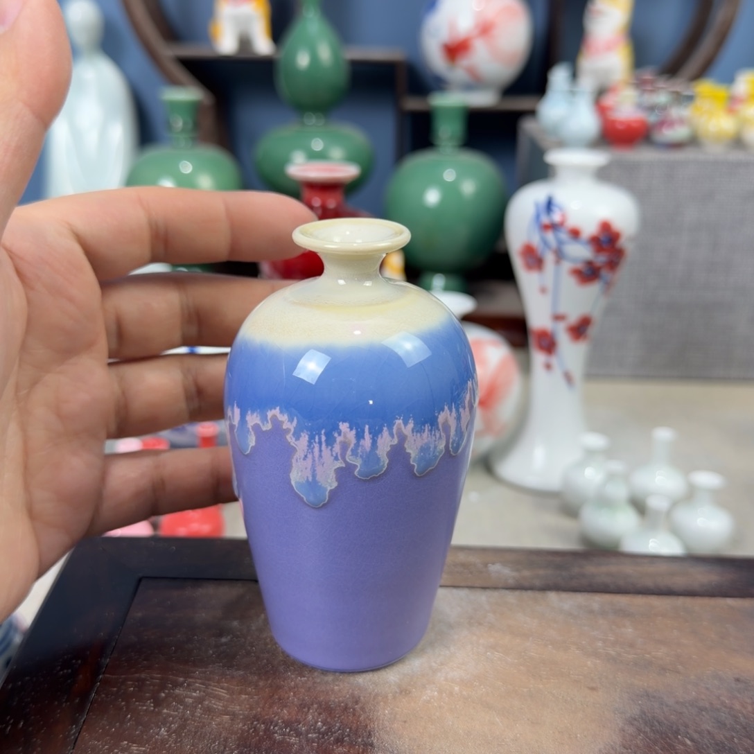 陶瓷手工小花器摆件