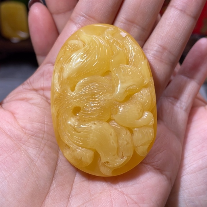 琥珀吊坠(不含链)未镶嵌