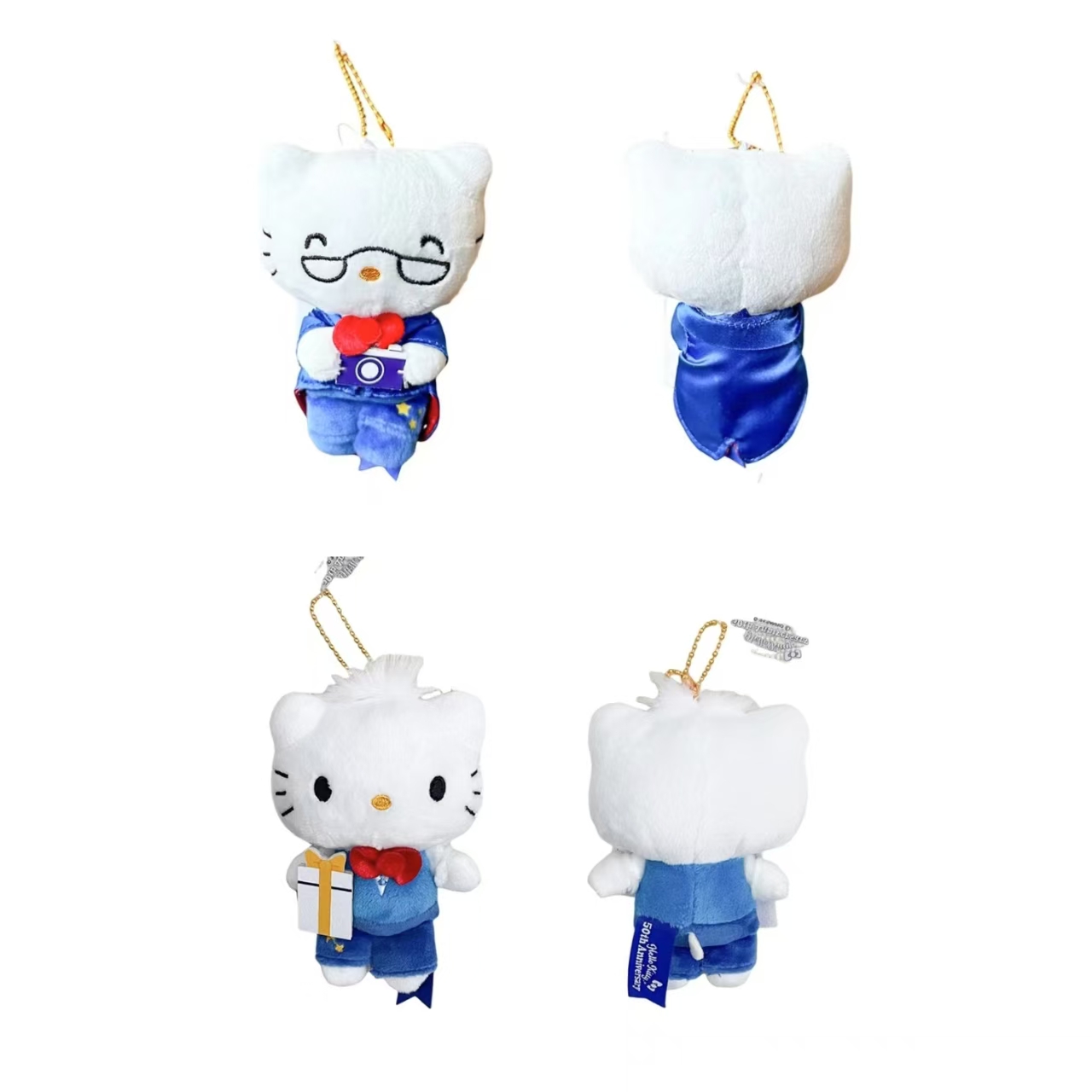  三丽鸥 Hellokitty 包挂件毛绒公仔包【礼物kitty/眼镜kitty】