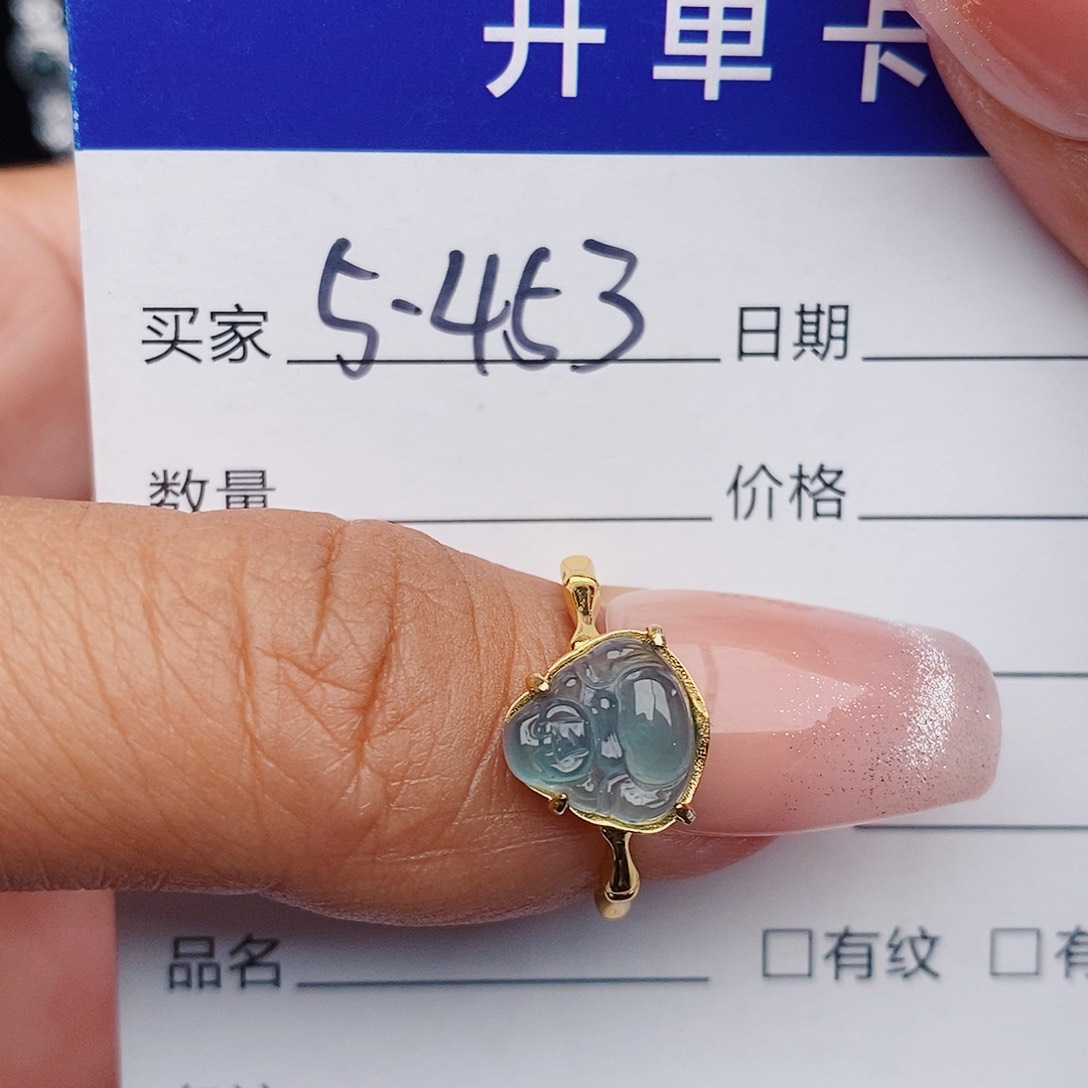 翡翠戒指银S925镶嵌戒指