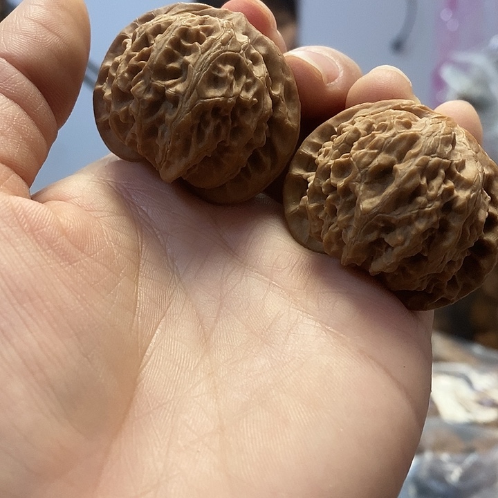 把件文玩核桃41红皮宫灯修