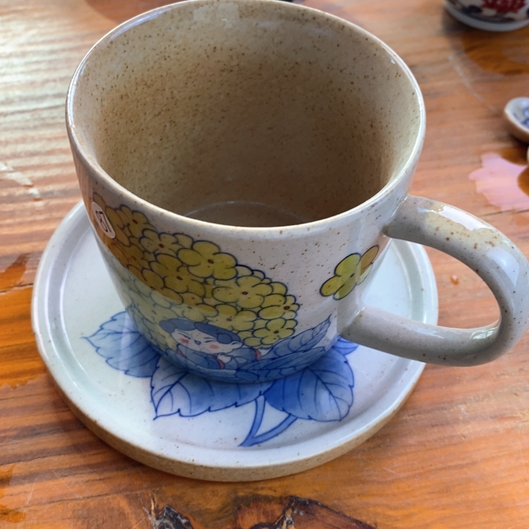 熊***大瓷片景德镇手绘陶瓷咖啡杯