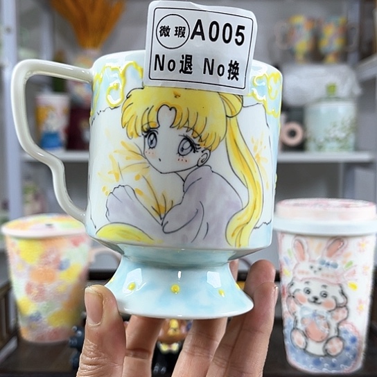 手绘高温釉下彩陶瓷