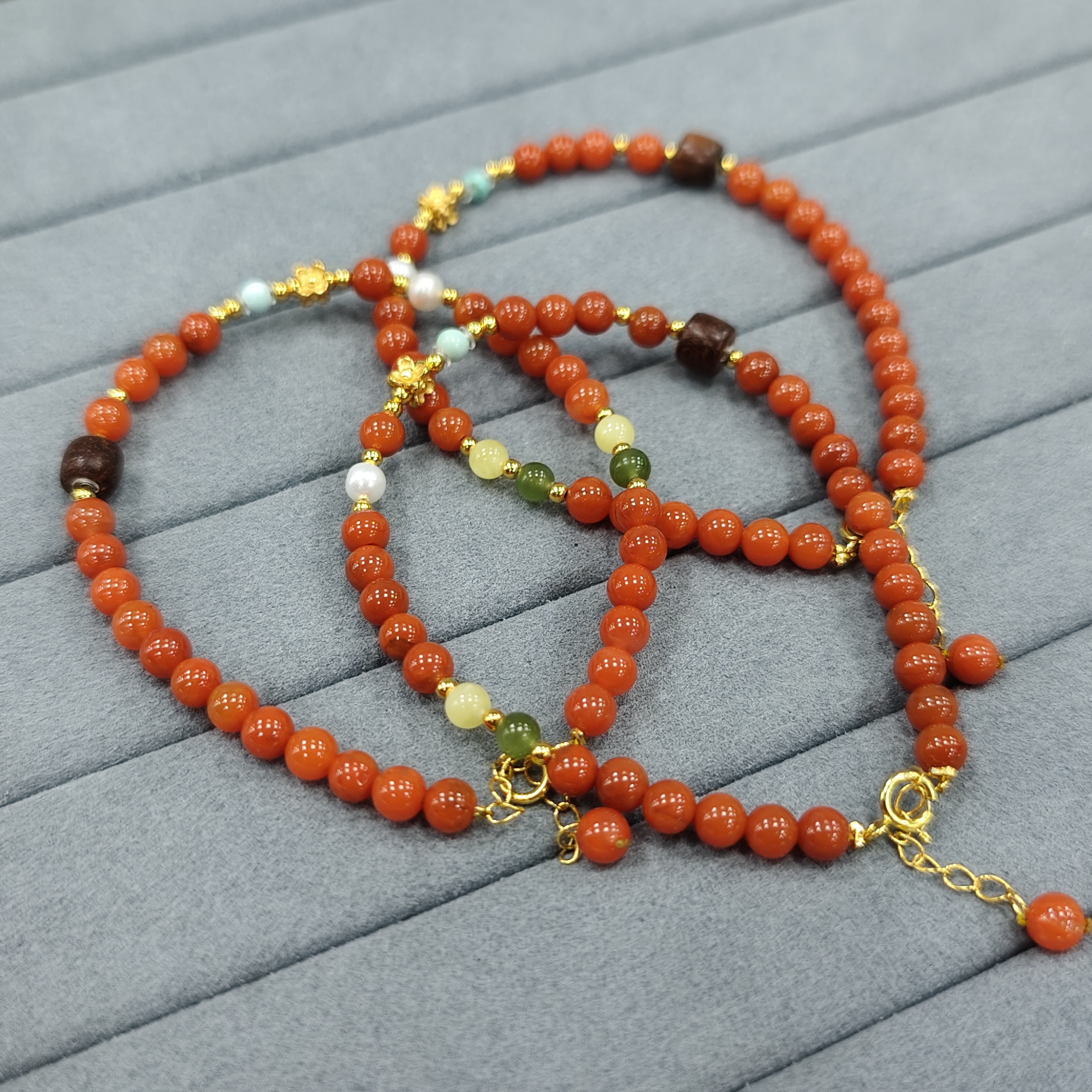 【书记甄选】原创南红单圈手链 多样性发一件 约4mm 3131LQ