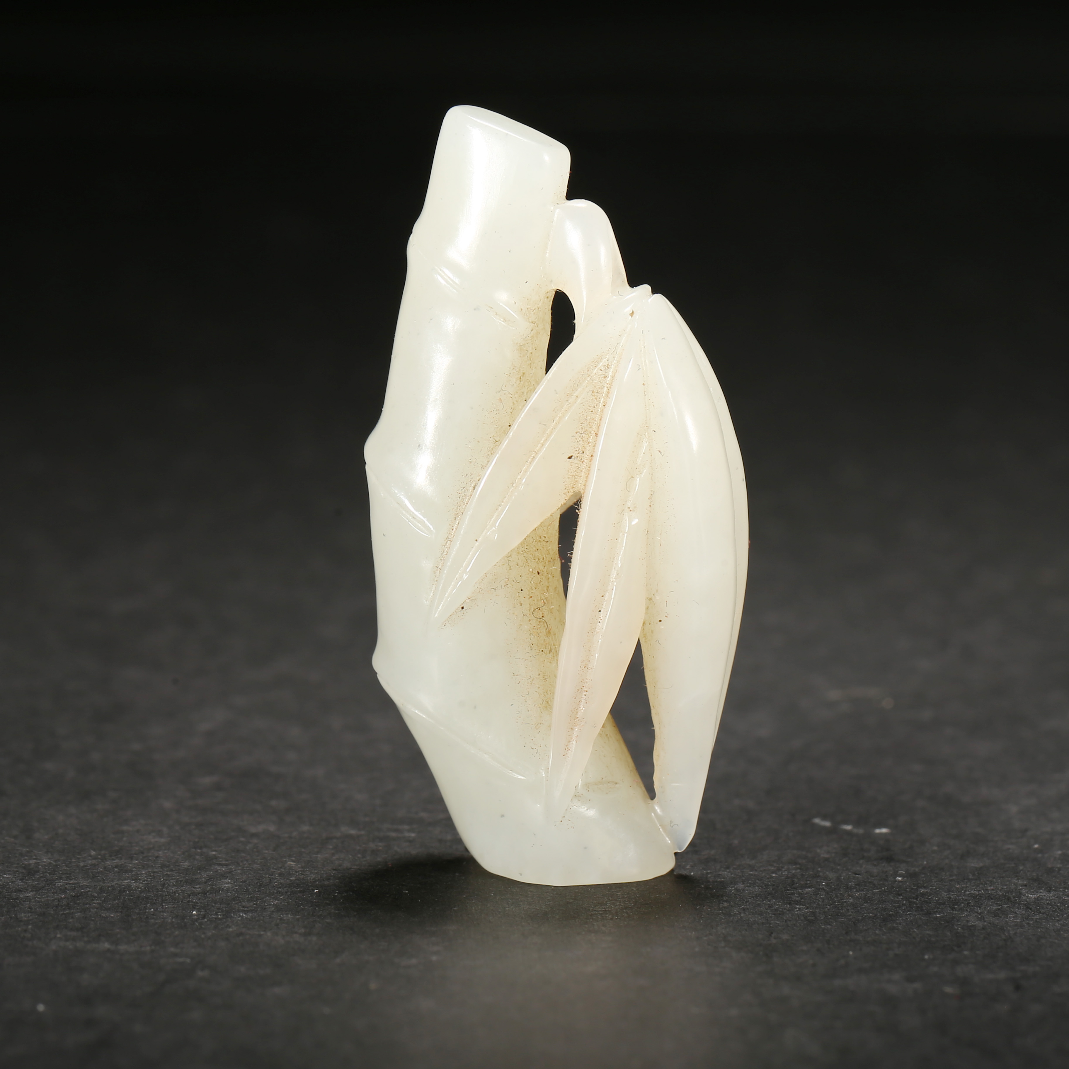 清代*白玉竹节佩/17ALJ2505/和田玉【北京文博】