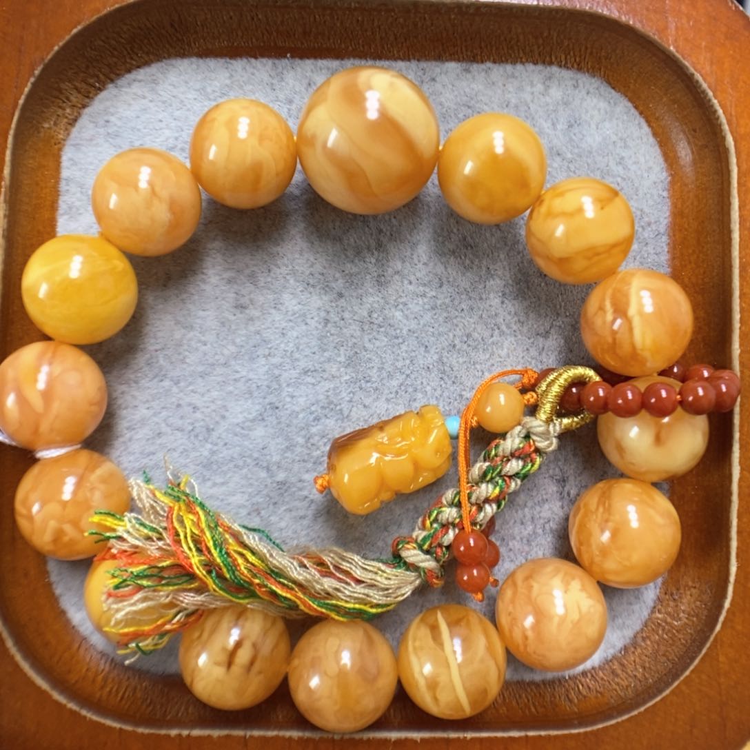 蜜蜡颈饰未镶嵌蜜蜡