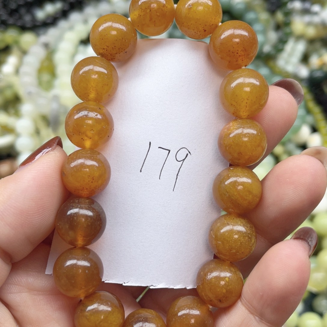 未镶嵌蛇纹石玉手链