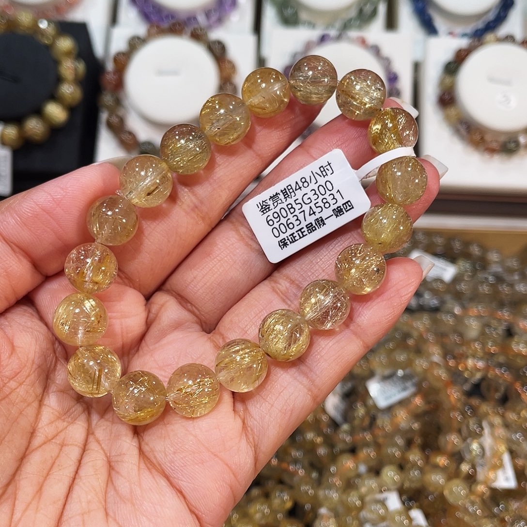 S***.手串水晶未镶嵌已实名金发10m