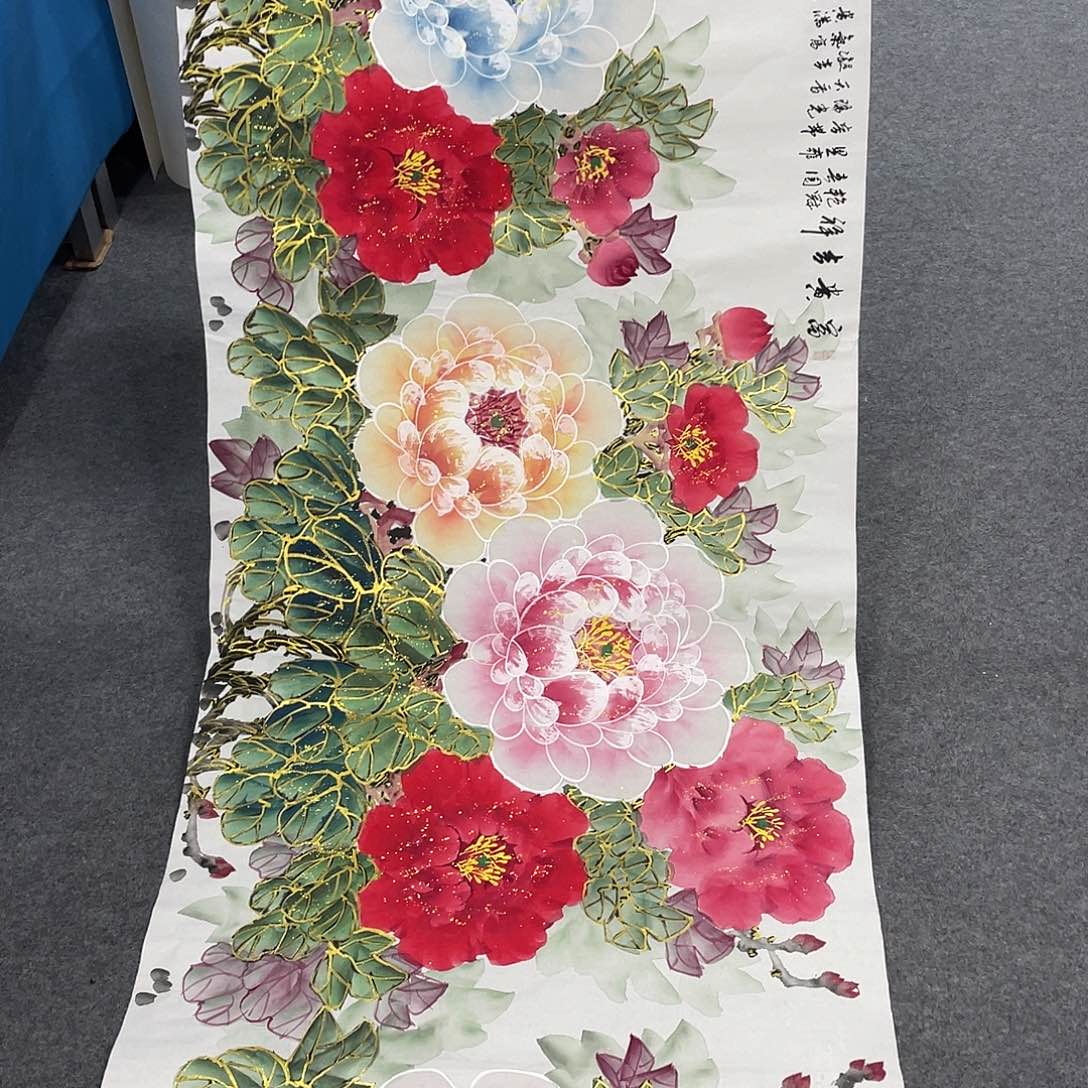 国画今天上午国画作品展示