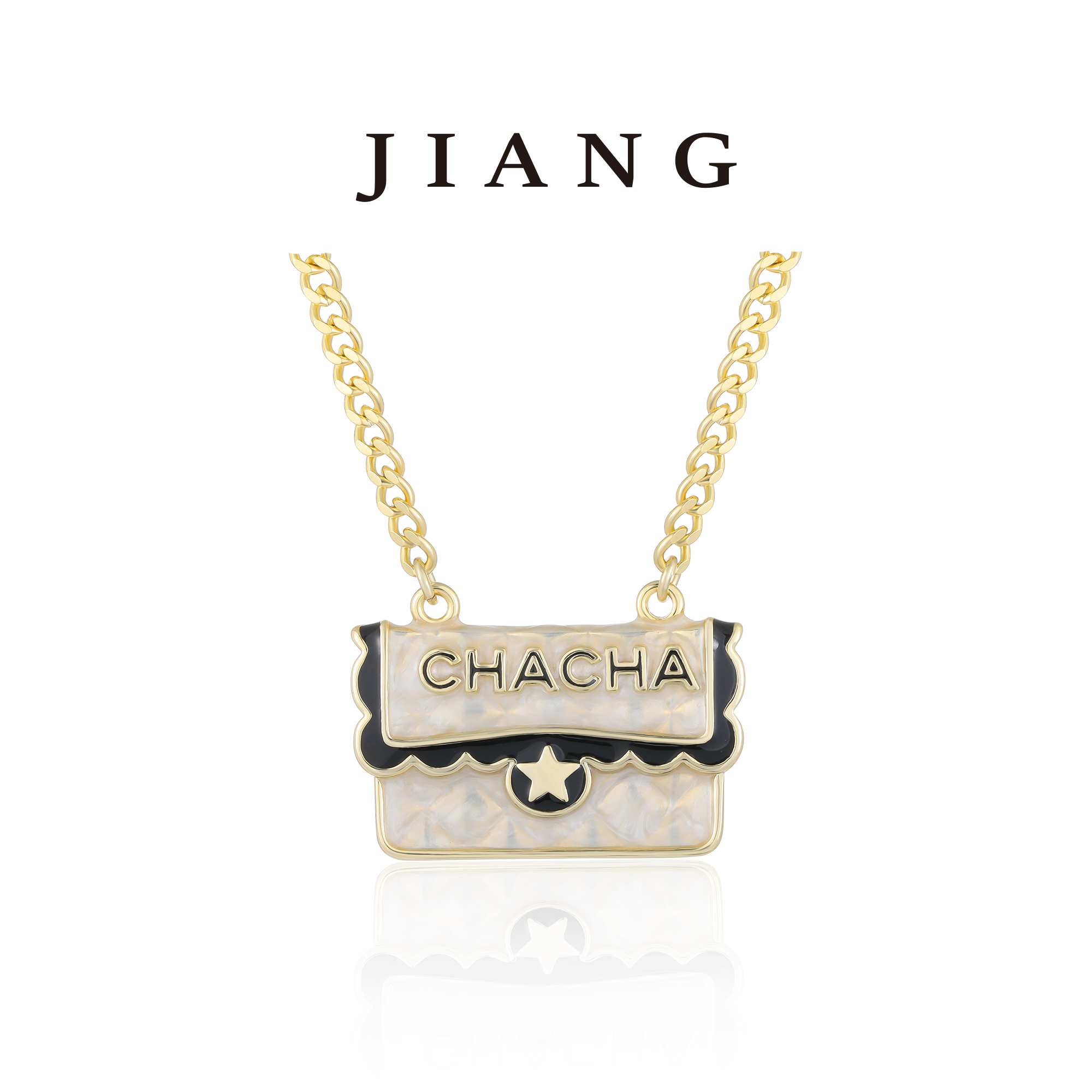 铜合金项链 CNC精工 CD包包气质轻奢时尚项链 4406