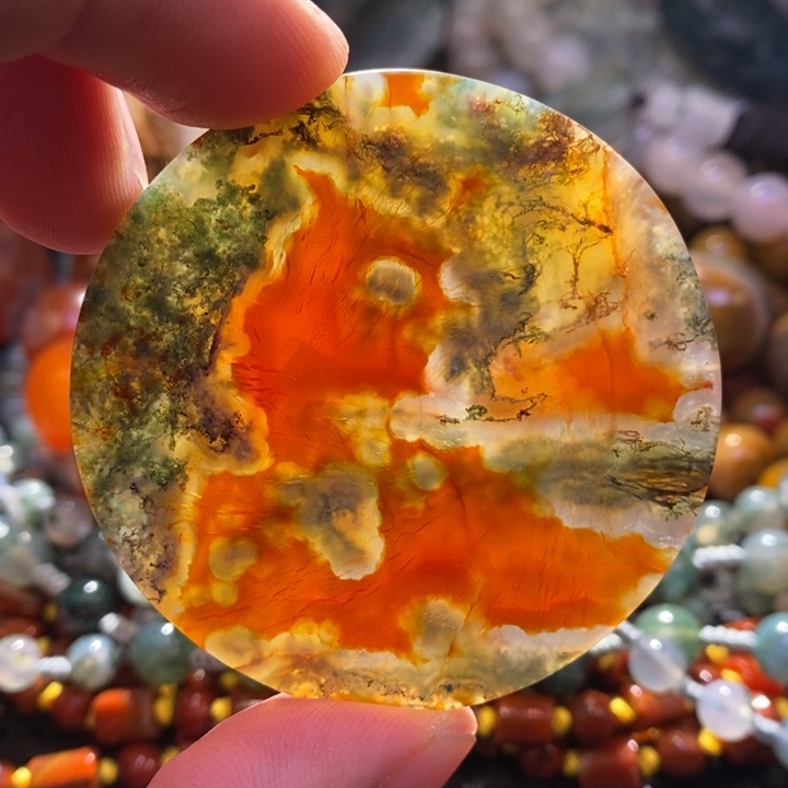 【闪购商品】玛瑙/玉髓颈饰未镶嵌沙**蓉