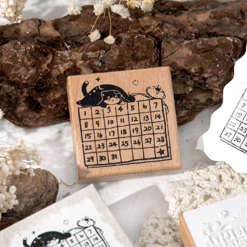 暮光 小猫魔法日历 ·云系列榉木印章 1款