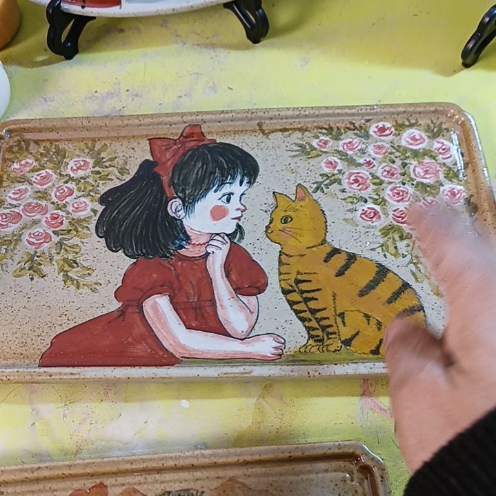 盘军*景德镇手绘釉下彩手绘