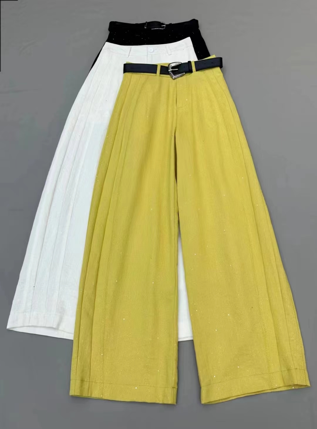 【深圳南油】天丝人棉亚麻夏款长裤/配腰带/6118