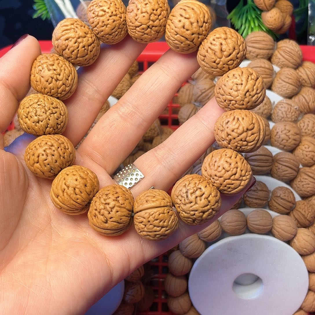 桃木桃核手串21+苹果圆