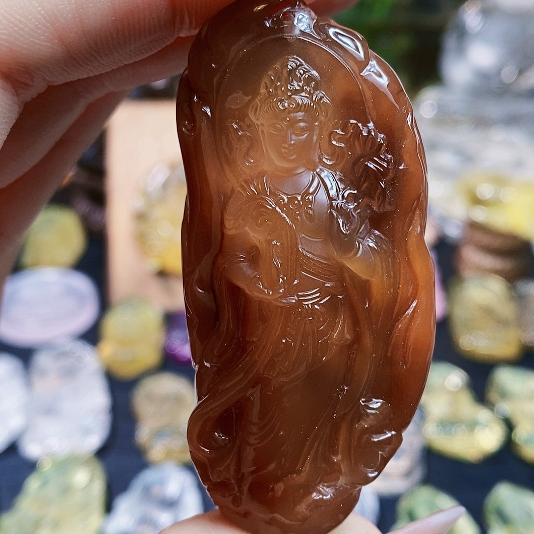 水晶颈饰未镶嵌吊坠