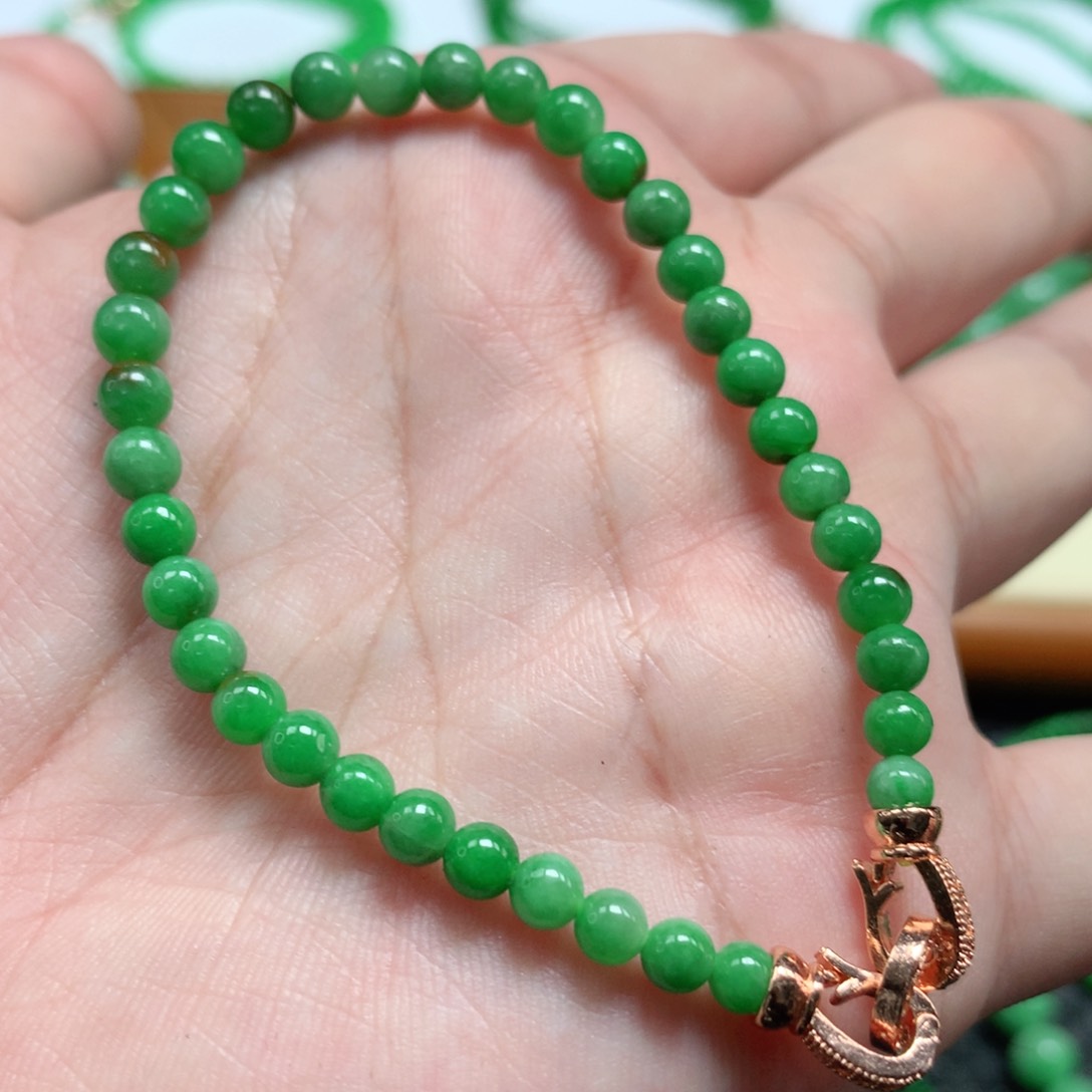 未镶嵌手链翡翠翡翠