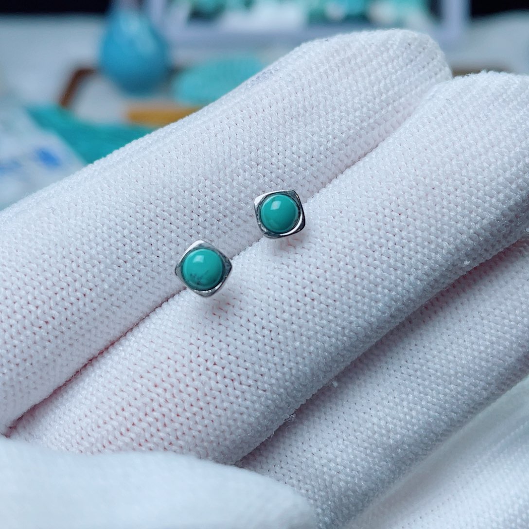 绿松石银S925镶嵌珠宝奇石