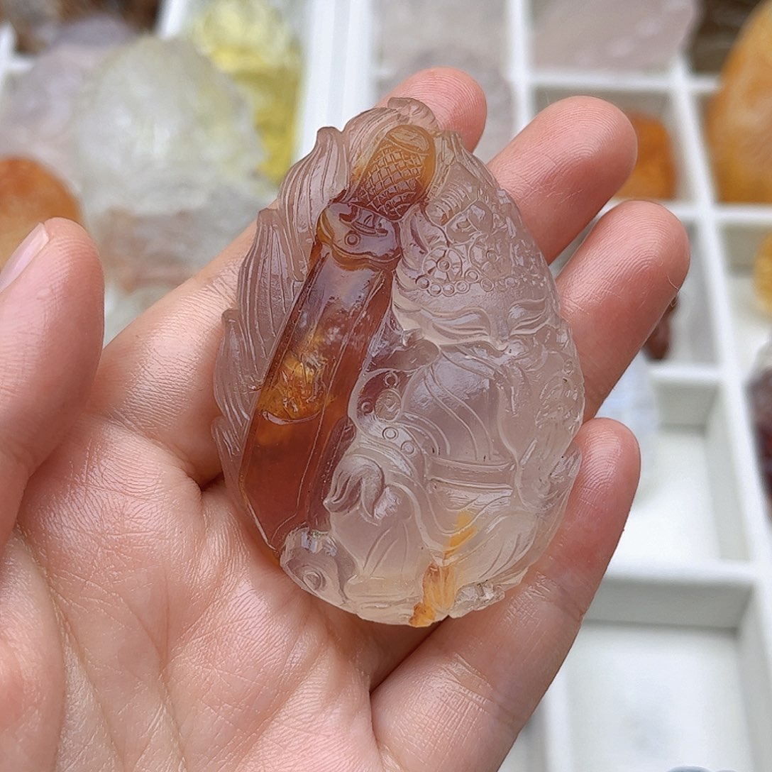 水晶吊坠(不含链)未镶嵌