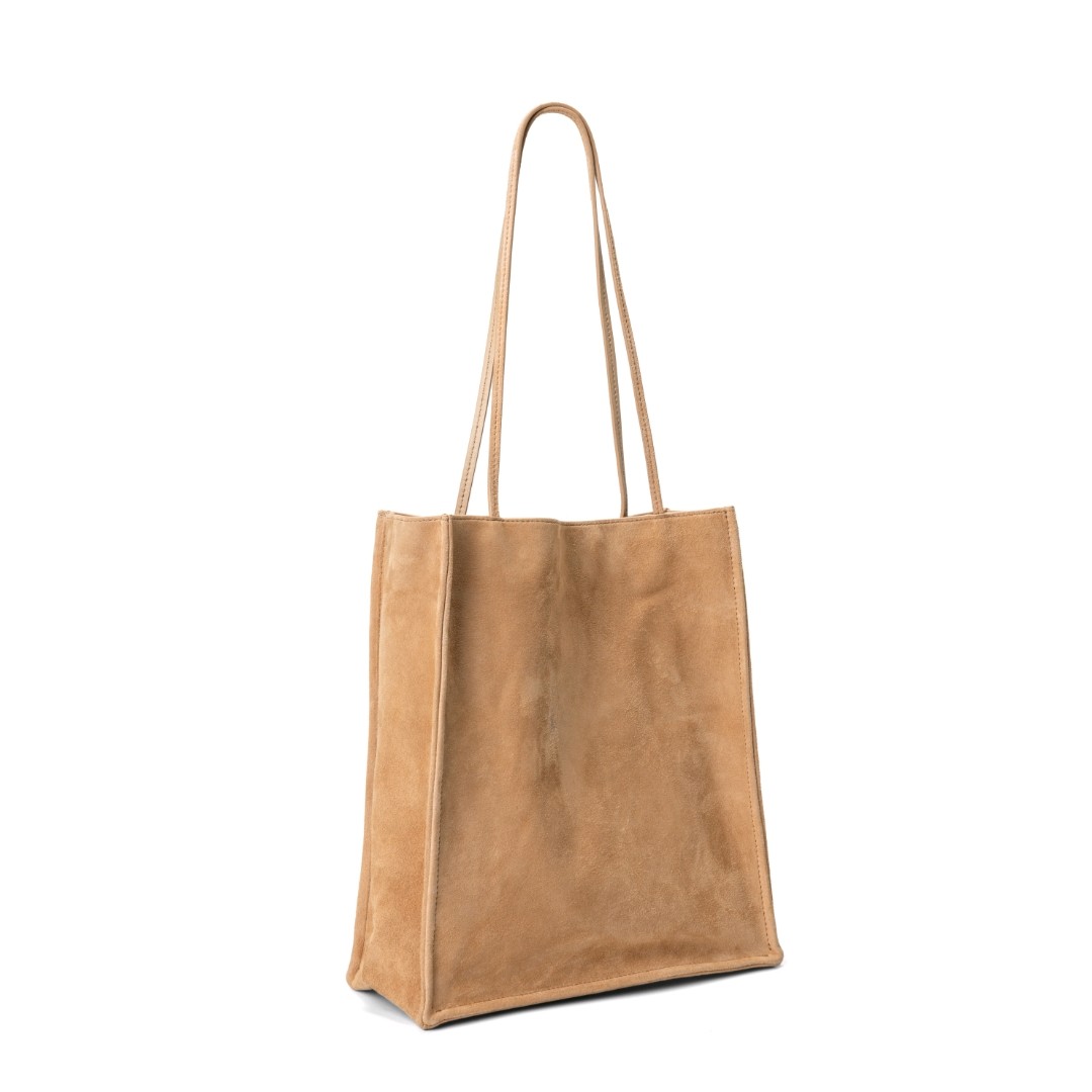 Row-麂皮时尚百搭单肩斜跨托特包电脑包透to go托特包