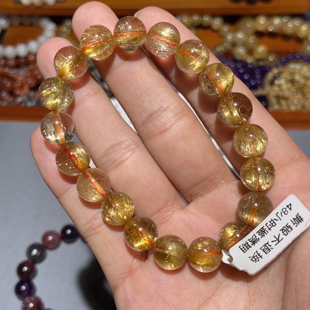 水晶手链未镶嵌金发10.7m