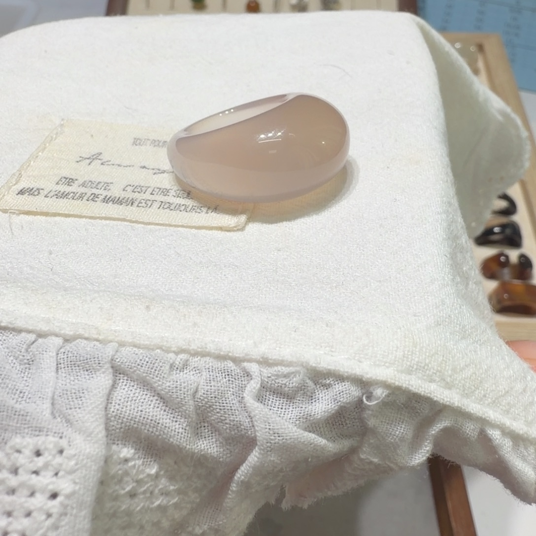 玛瑙/玉髓未镶嵌戒指港14/