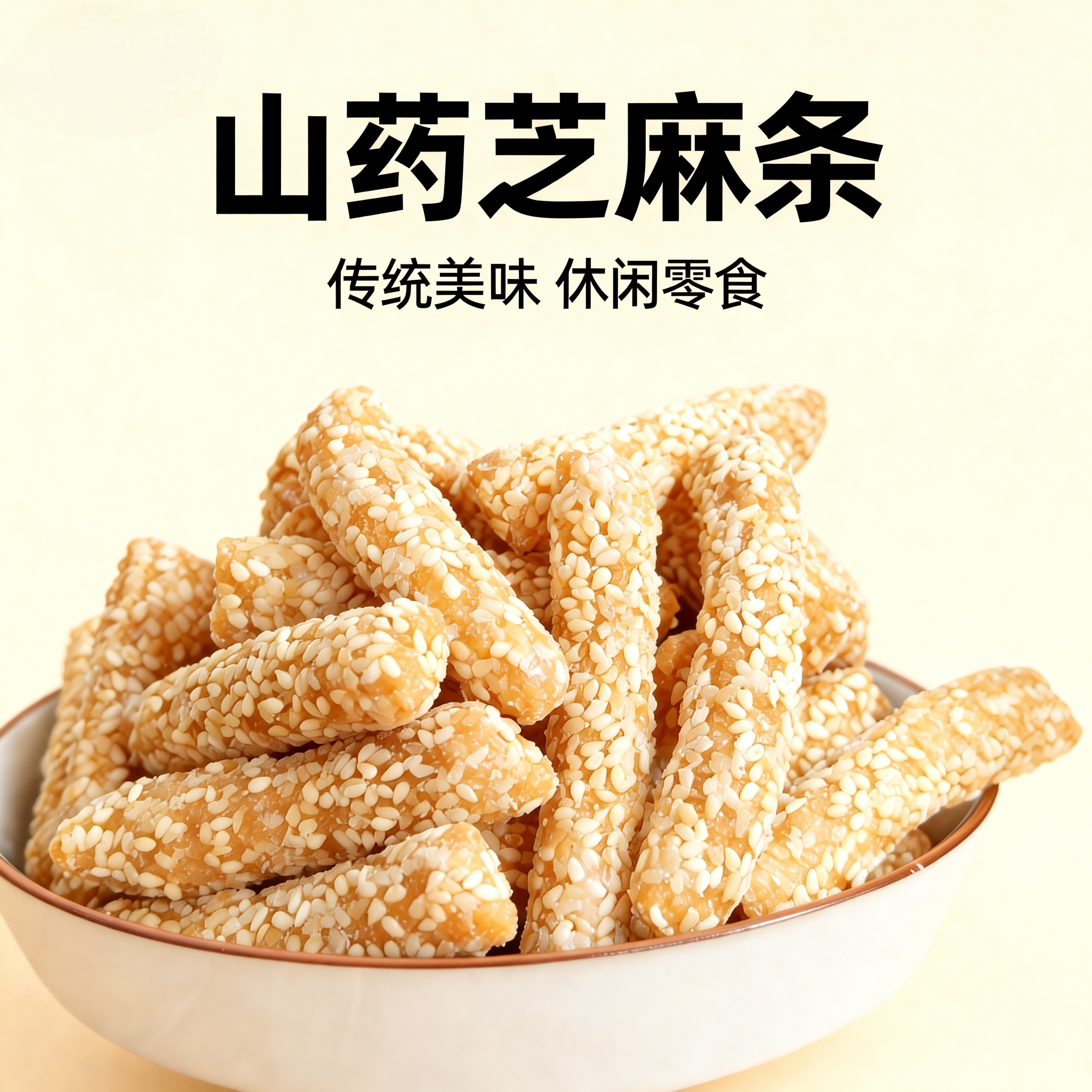 姗姗夫妇——脆香山药芝麻酥