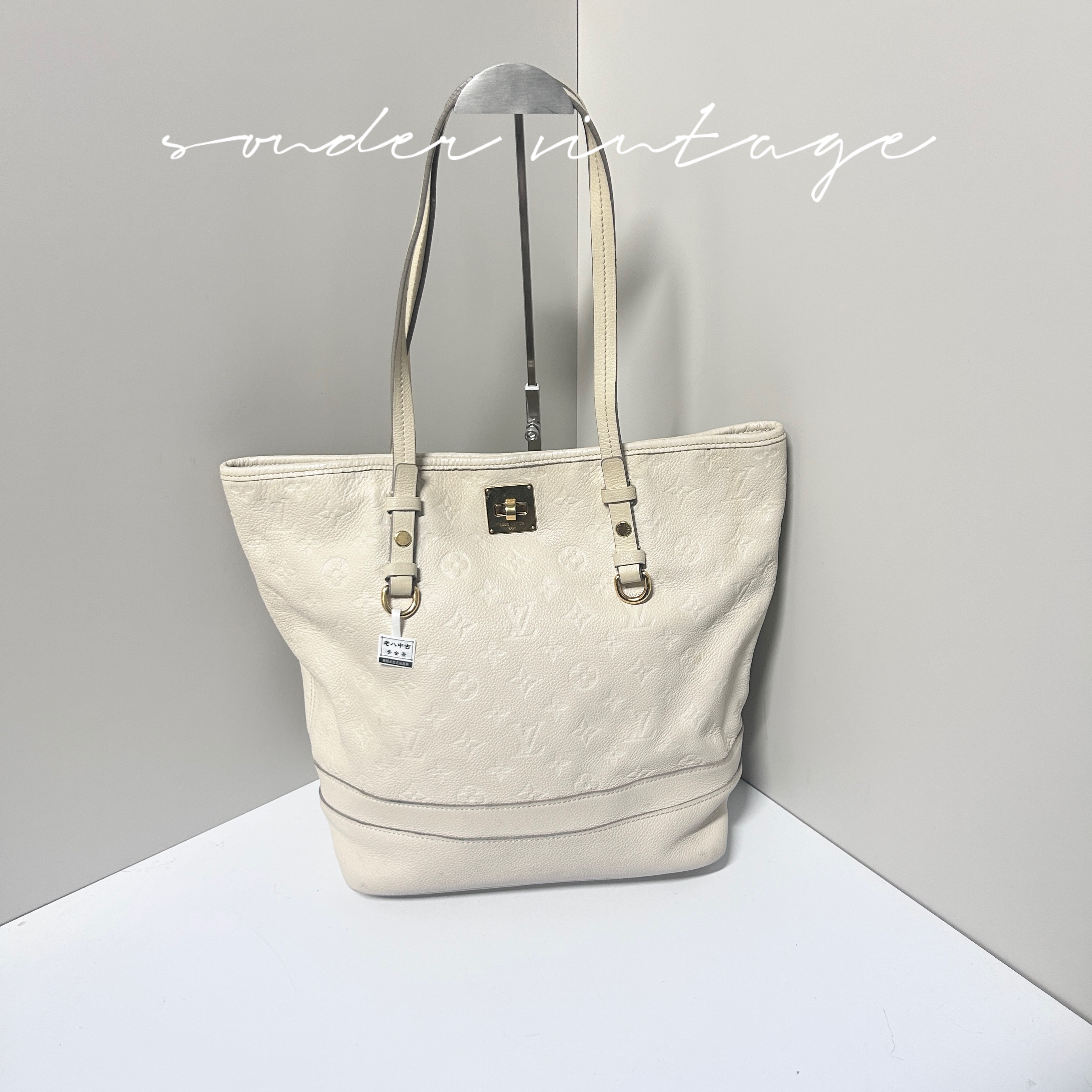 95新 LouisVuitton/路易威登 Louis Vuitton/路易威登米色托特包