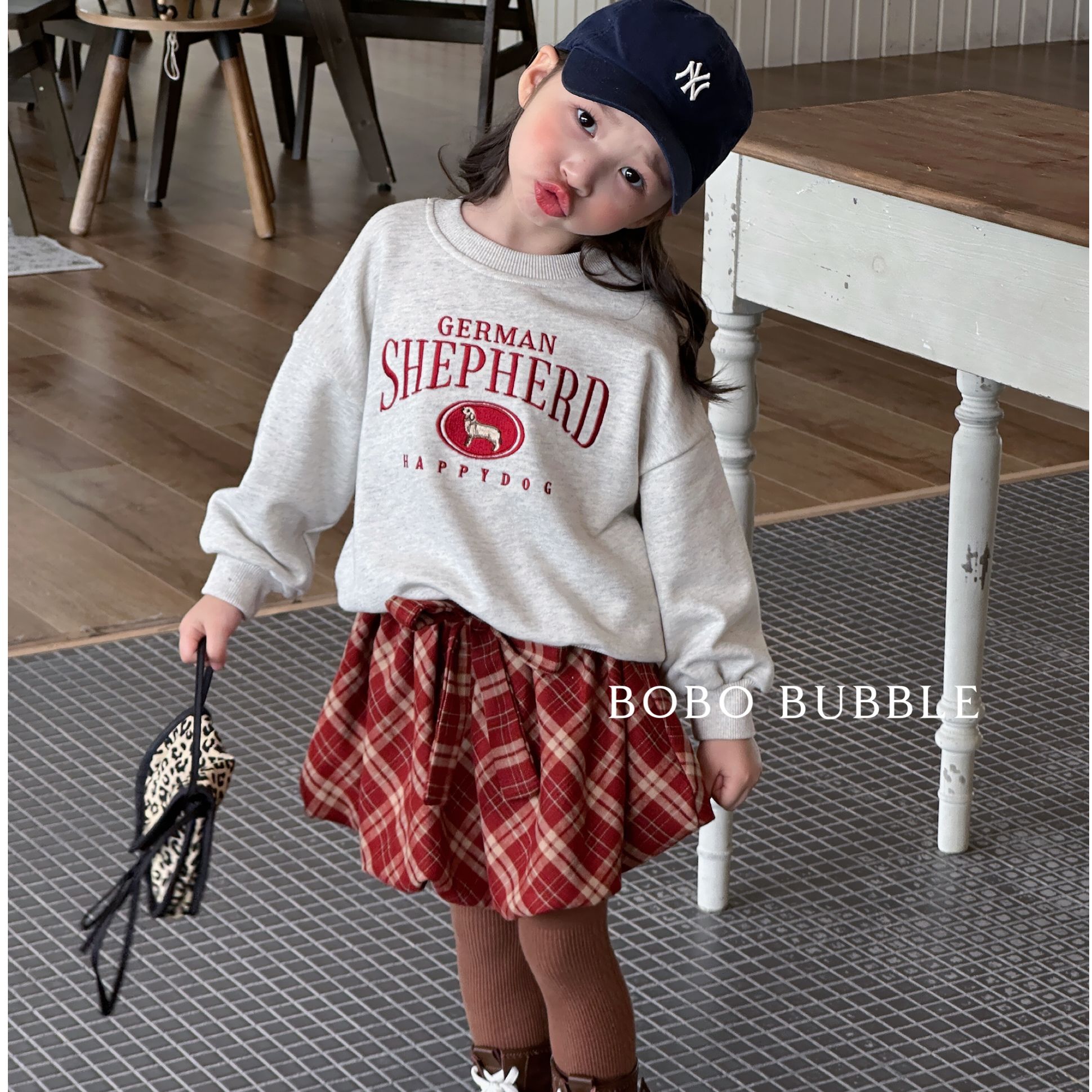 BOBO•25秋~灯心裙88063红格色2-6