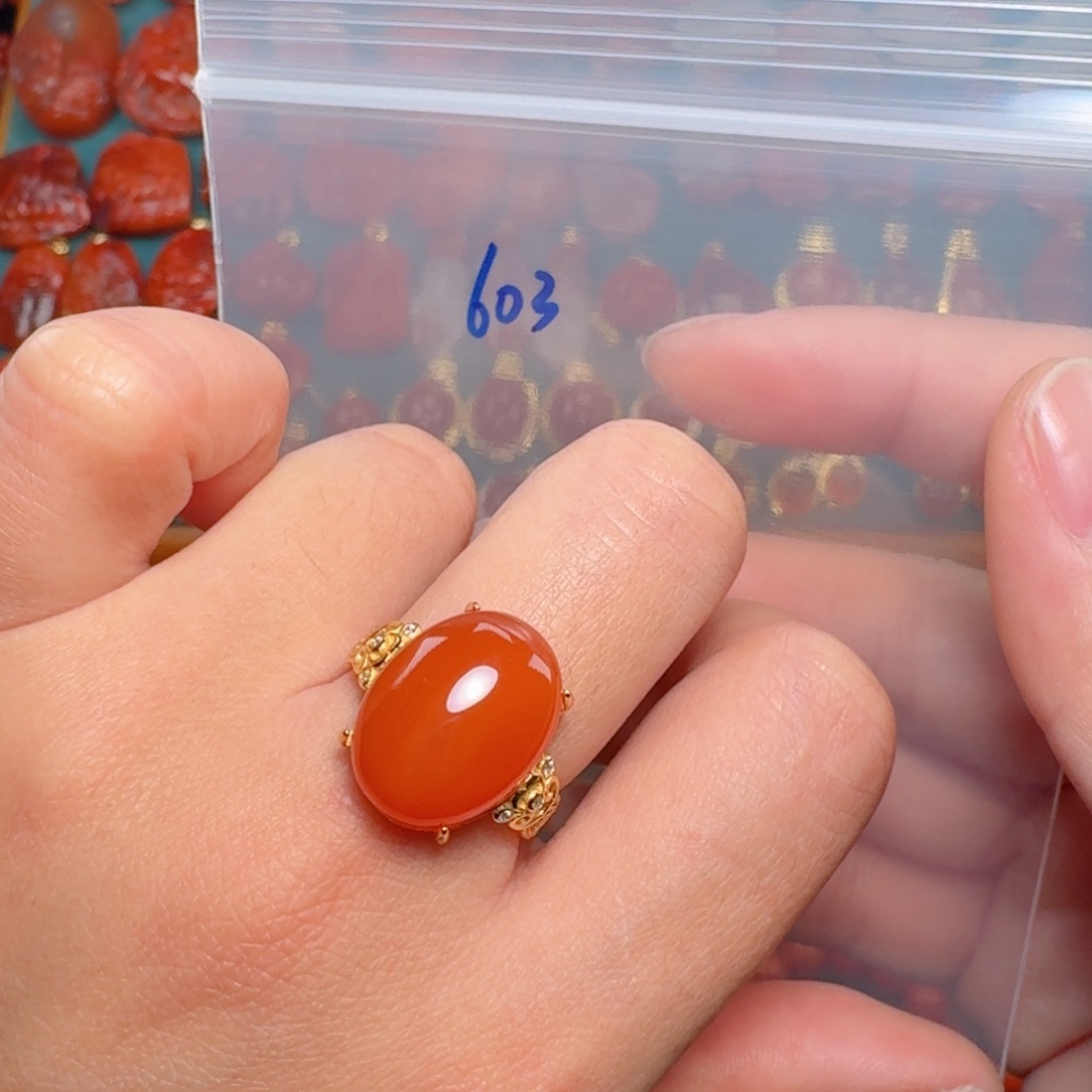 南红玛瑙南红银S925镶嵌