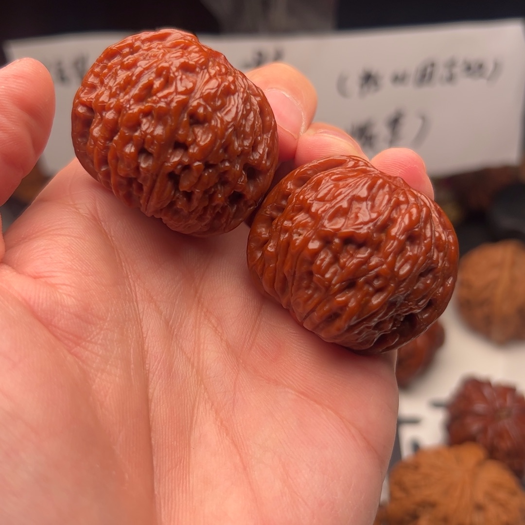 文玩核桃把件磨盘39文玩核桃