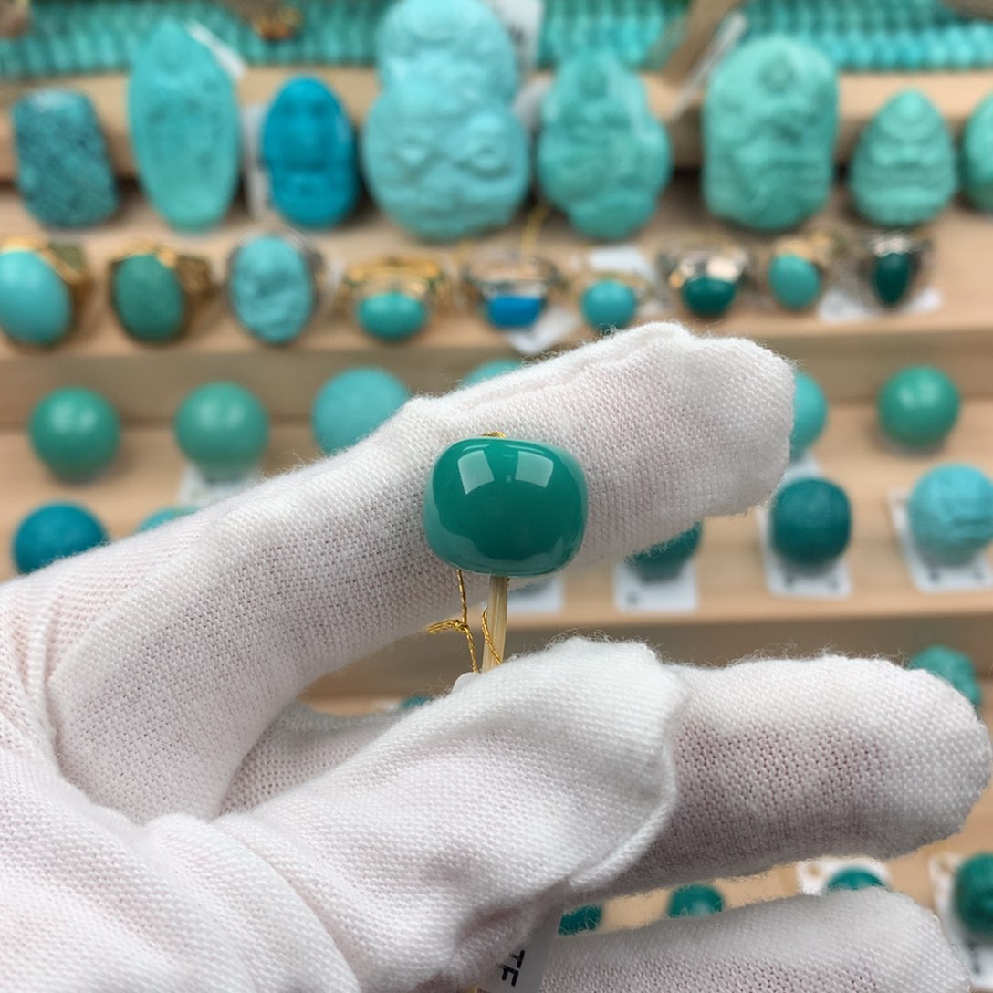 绿松石配饰未镶嵌13.7-11.8