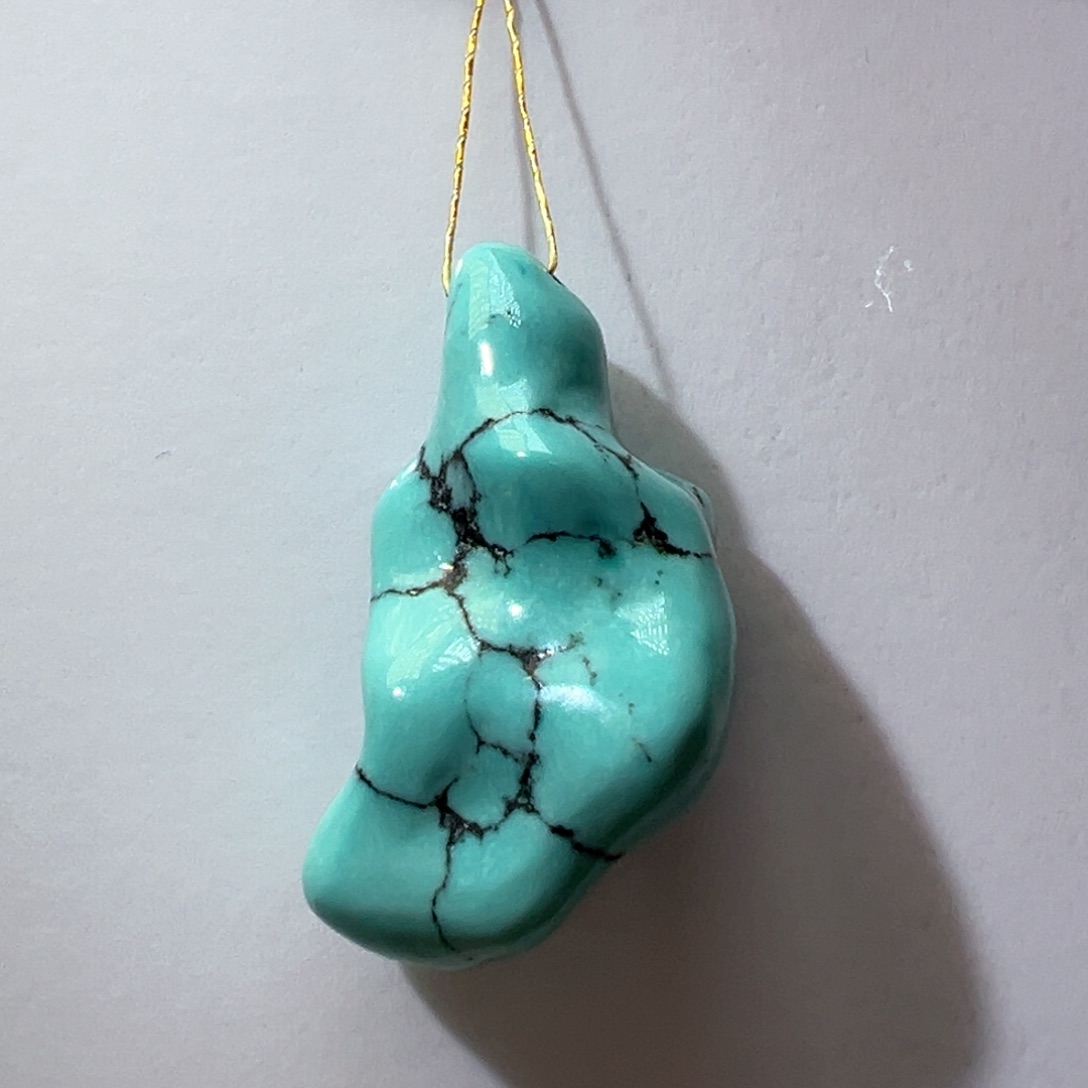 绿松石未镶嵌挂件