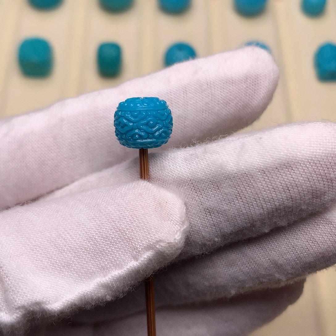 绿松石未镶嵌绿松石云纹10.5