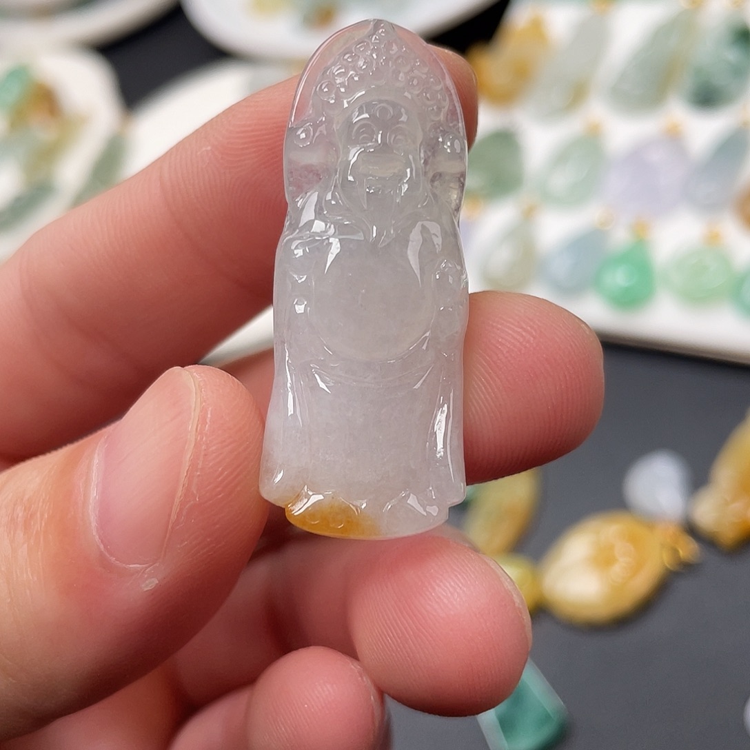 翡翠未镶嵌颈饰财哥