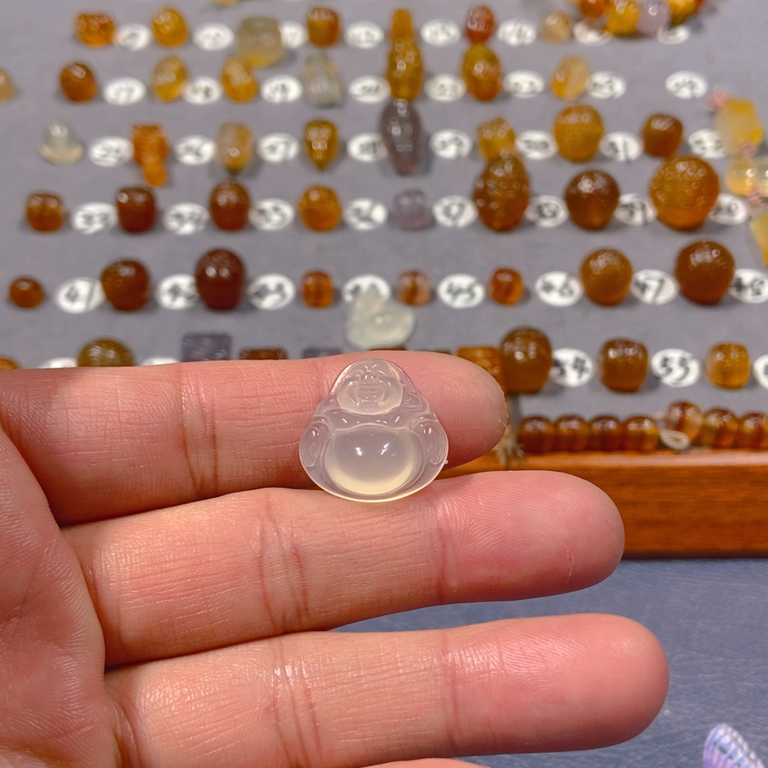 枫***风玛瑙/玉髓合金颈饰佛