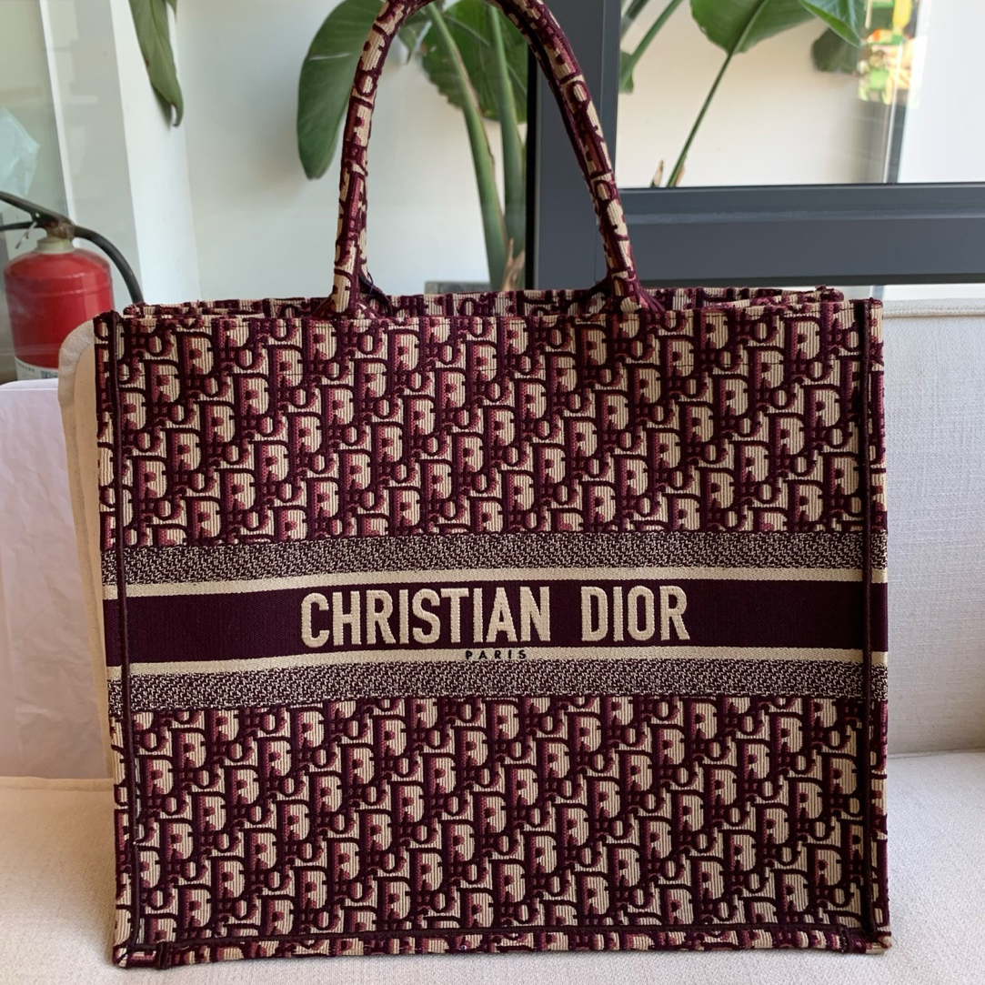 95新 DIOR/迪奥 97新-红色老花托特大号
